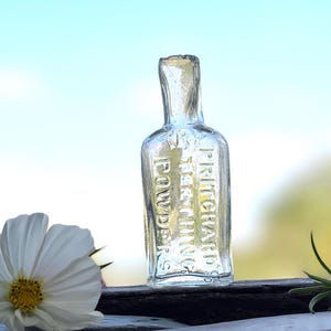 Amazing Vintage Infants Apothecary Bottle, Tiny Antique Bottles, Victorian Dental Bottle, Vintage Bottles, Dentist Gift, Decor Bud vase gift