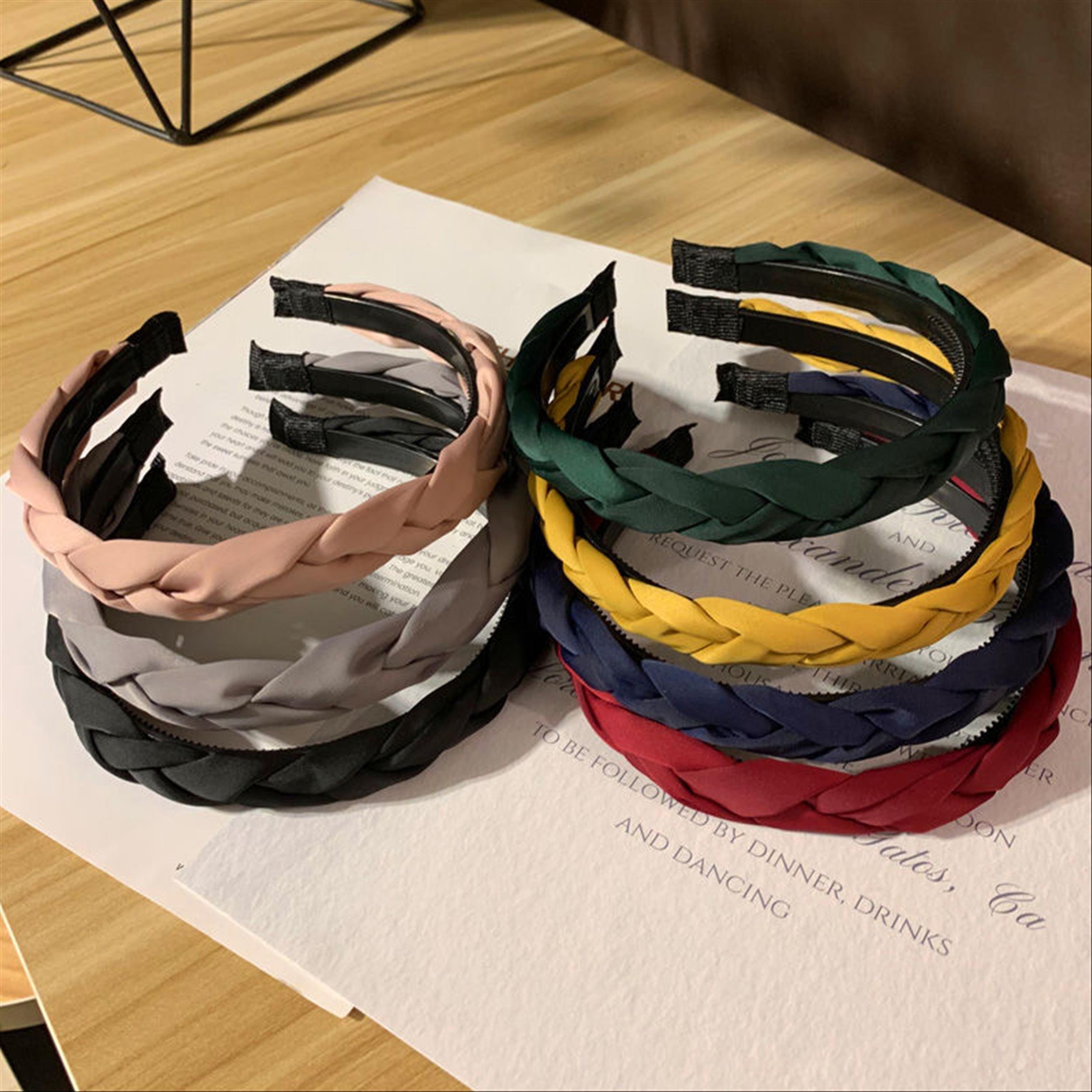 Solid Color Braided Headband for Women,Turban Headband,Women Accessory,Wide headband,Knot Headband,Hair band,Girls headband,Fashion headband