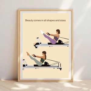 Pilates Beauty, Pilates Humor,Reformer Pose, Pilates Geschenk, Pilates Girl. Pilates-Kunst. Pilates Geschenk. "Reformer Druck."