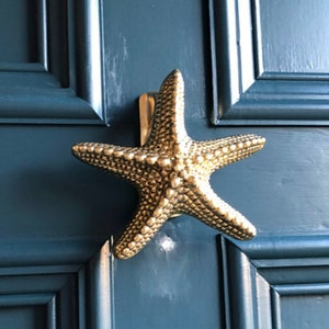 Solid Brass Starfish Sea Nautical Style Door Knocker