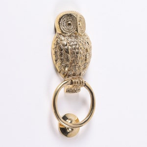 Classical Solid Brass Owl Door Knocker Country Style