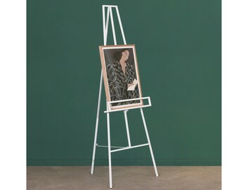 White Metal Tall Modern Contemporary Easel Wedding Display