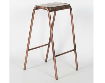 Industrial Style Lab Copper Style Bar Stool Kitchen