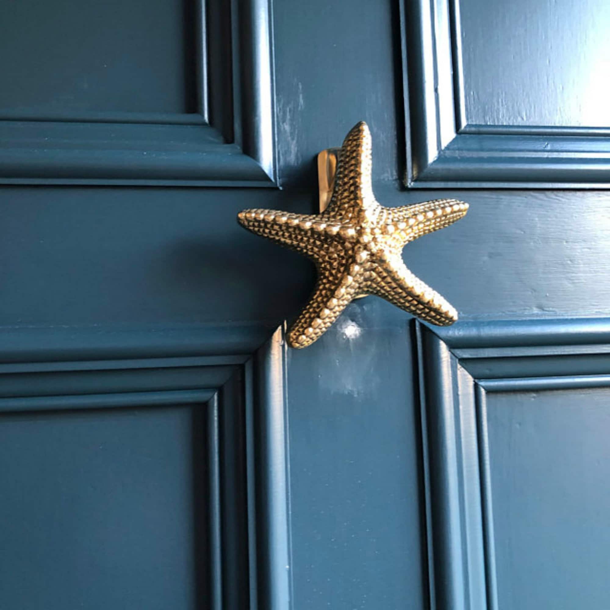 Solid Brass Starfish Sea Nautical Style Door Knocker Etsy UK
