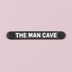 Man Cave Door Wall Sign Plaque Shed Garage Vintage Cast Metal Dad Birthday Gift