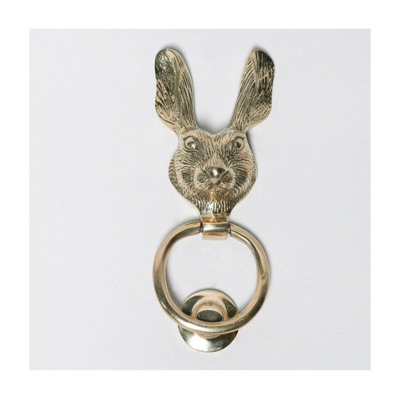 Rabbit Knocker Animal Door Knocker - Etsy UK