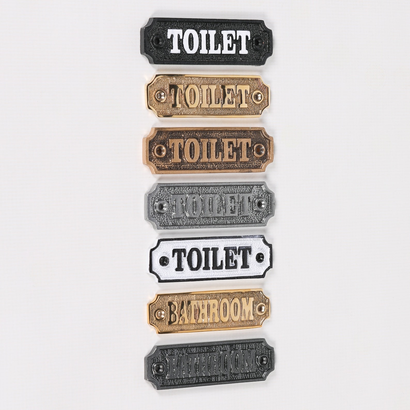 Vintage Victorian Style TOILET BATHROOM Door Sign