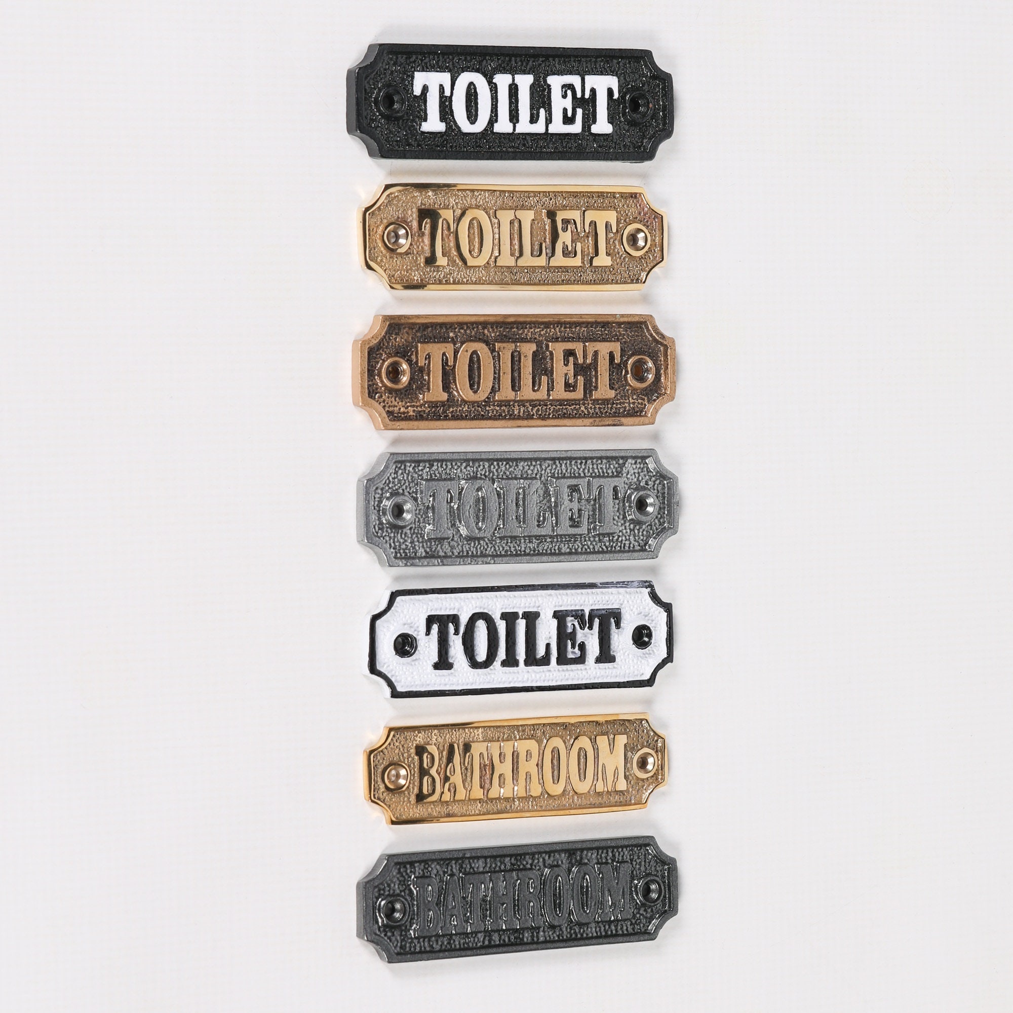 Pannello con gancio per WC vintage