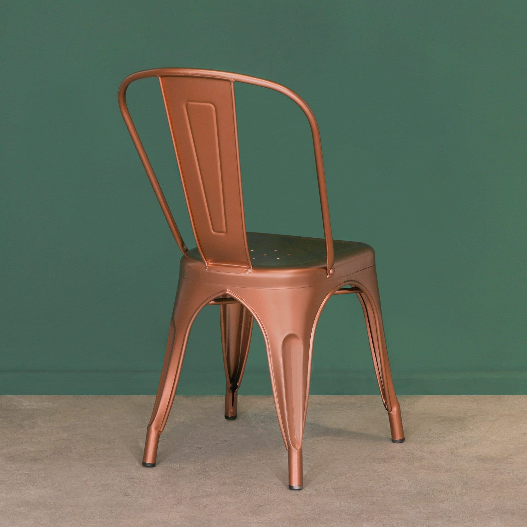 Copper metal chairs best sale