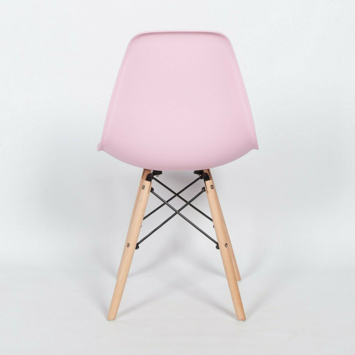 Scandinavian Retro Pink Moulded Plastic Dining Chair With Etsy