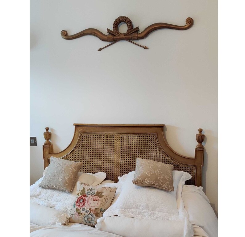 Rattan Vintage Finish French Design Inspired Headboard 