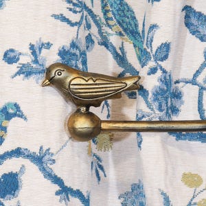 Juego de alzapaños decorativos de hierro fundido con forma de pájaro para cortina, alzapaños de metal