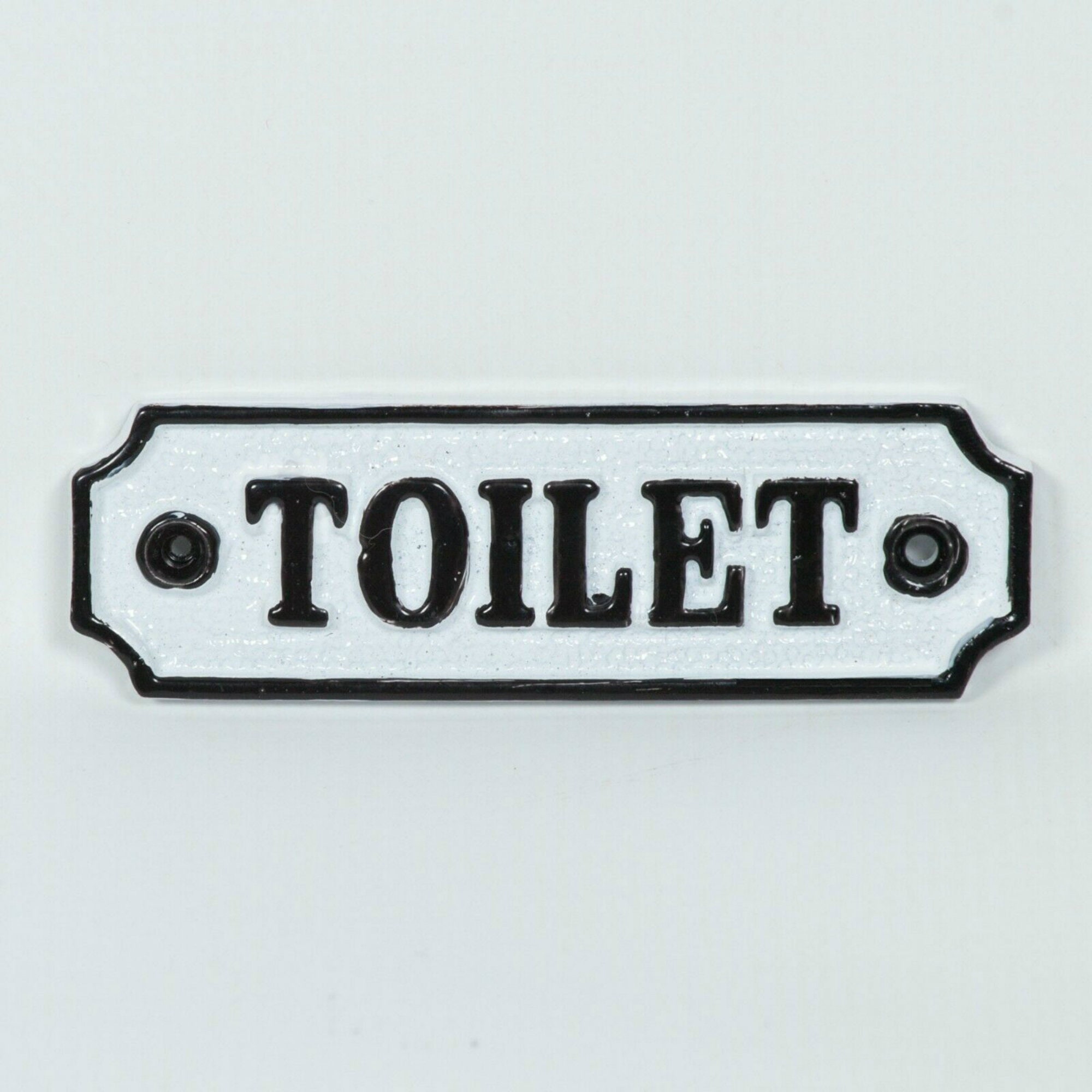 Vintage Victorian Style TOILET Door Sign Cast Iron Period Etsy