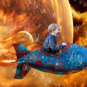 Raketenraum Hintergrund Composite