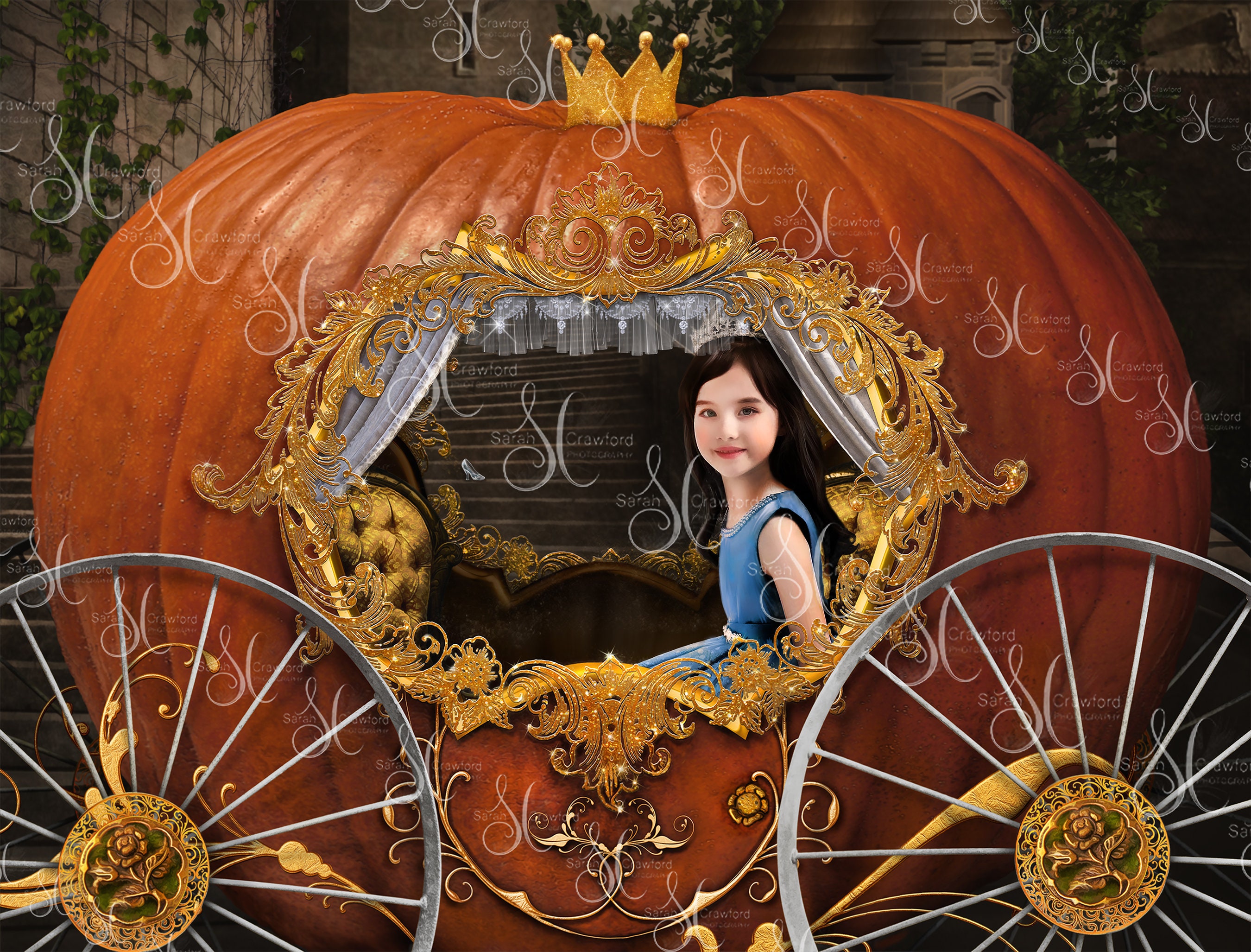 Cinderella Pumpkin Coach Digital Composite Background With Etsy Cinderella Pumpkin Coach Digital Composite Background With Etsy