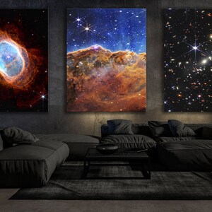 NASA Deep Field Set of 3 Canvas Print Carina Nebula James Webb - Etsy