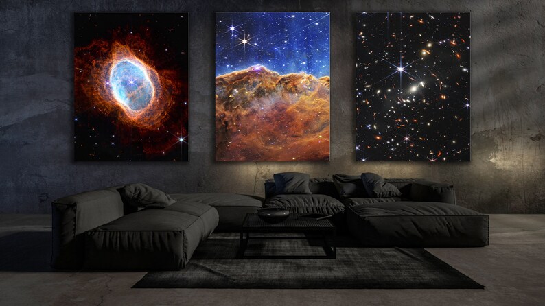 NASA Deep Field Set of 3 Canvas Print Carina Nebula James Webb - Etsy