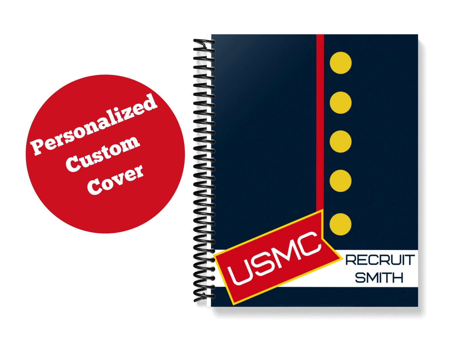 Personalized Printable Boot Camp Recruit USMC Journal, Planner, Guide