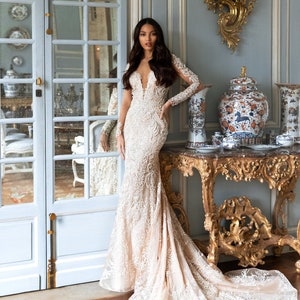 Bridal Gown, Wedding Dress, Luxury Wedding Dress, Mermaid Wedding Dress ...