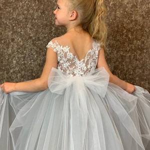 Flower girl dress,  Tutu flower girl dress, Girl dress lace, Tulle girl dress, Tutu flower girl dress, Princess dresses, Boho girl dress