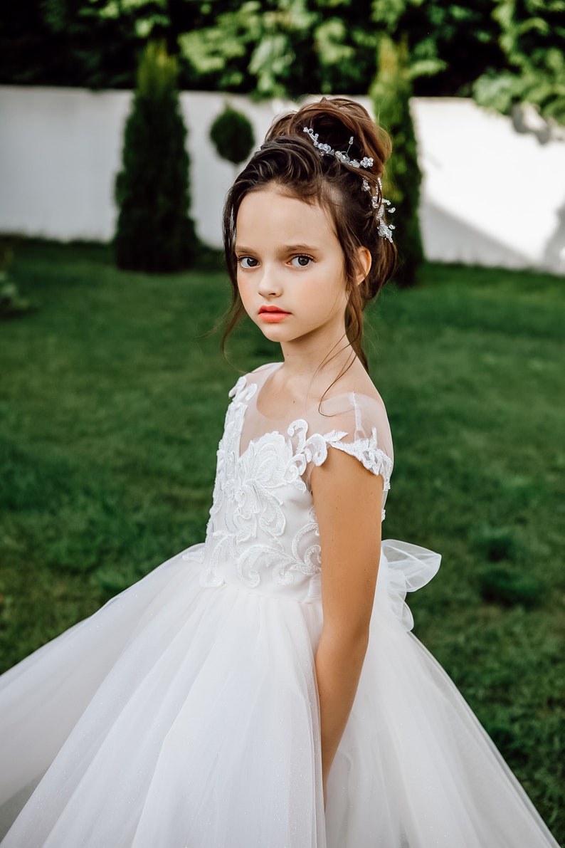 Tutu flower girl dress Flower girl dress toddler Flower girl dress Sleeveless flower girl dress Flower girl dress boho Lace girl dress