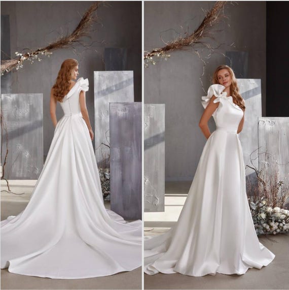etsy a line wedding dress A Line Wedding Dress