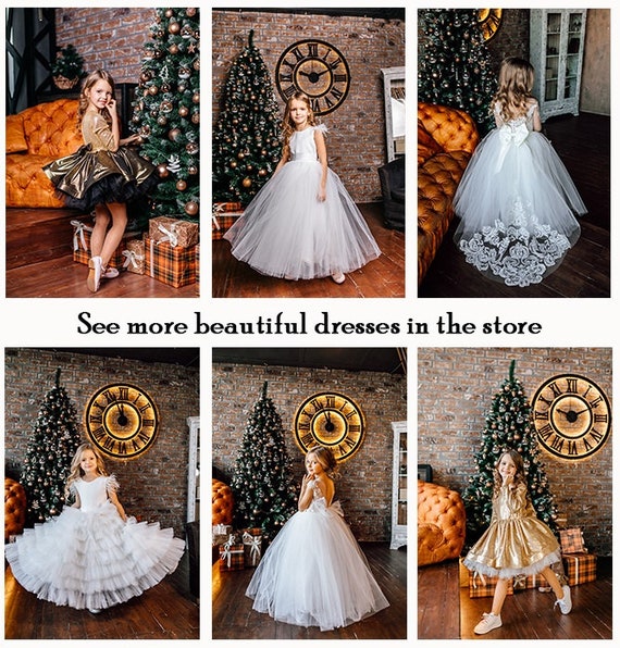 Flower Girl Dress Sleeveless Girl Dress Lace Flower Girl Dress