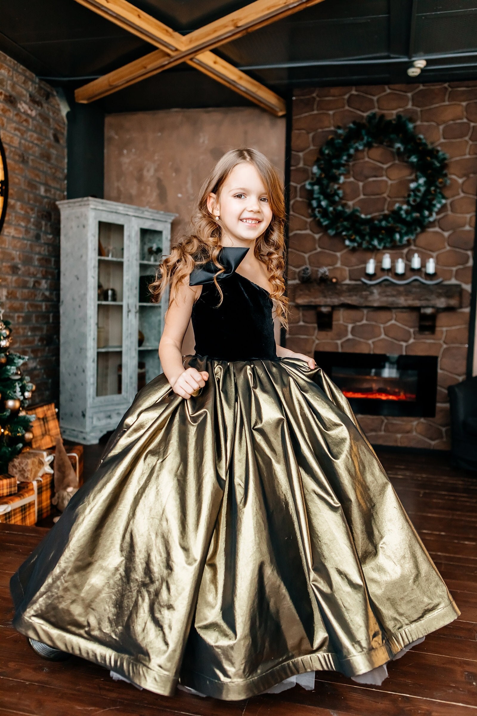 formal girls holiday dresses Shining Stars Dresses | Velvet Dress For Girls