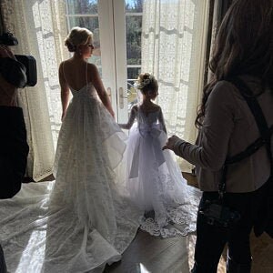 Lace Flower Girl Dress, Flower Girl Dress Long Sleeve, White Flower Girl Dresses , Tulle Flower Girl Dress, Toddler Dress, Communion Dress