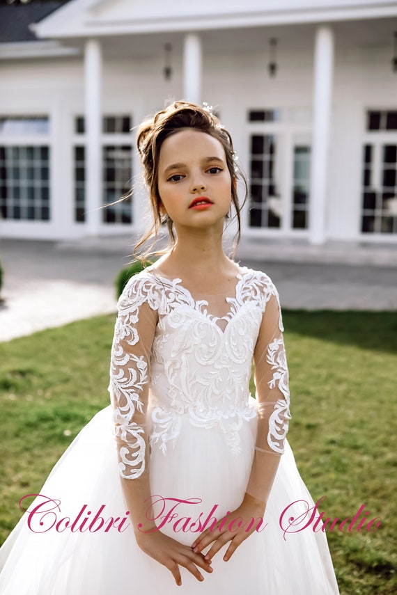 erstkommunion kleid spitze