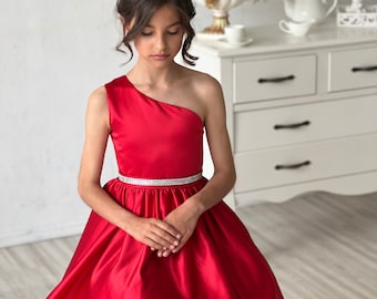 strapless open back dress Strapless Red and Gold Mermaid Wedding Dress OLIVIA – ieie