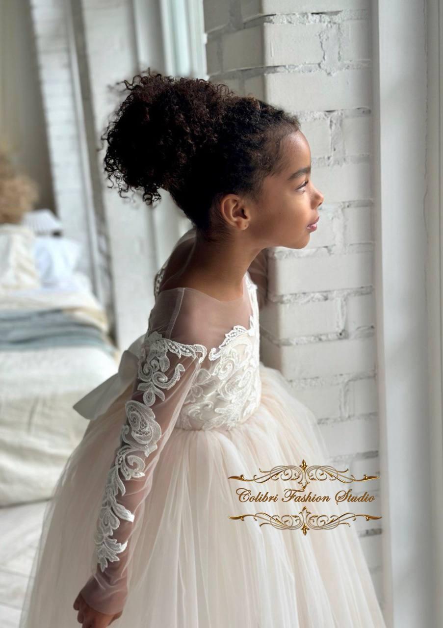 Lace flower girl dress ivory Tulle toddler girl dress Party girl dress Special occasion baby dress long Puffy flower dress Junior bridesmaid Lace flower girl dress ivory Tulle toddler girl dress Party girl dress Special occasion baby dress long Puffy flower dress Junior bridesmaid