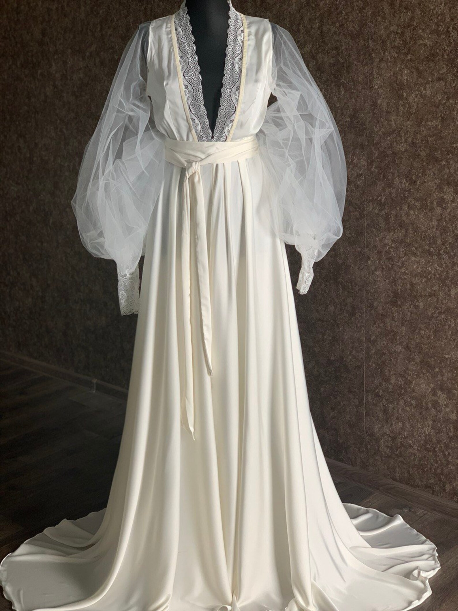 Wedding Robes Silk Robe Bridal Party Robes Bride Robe Maxi Etsy