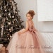 Tutu flower girl dress, Dusty rose girl dress, White flower girl dress, Flower girl dress satin, Princess dress, Birthday dress, Boho dress 