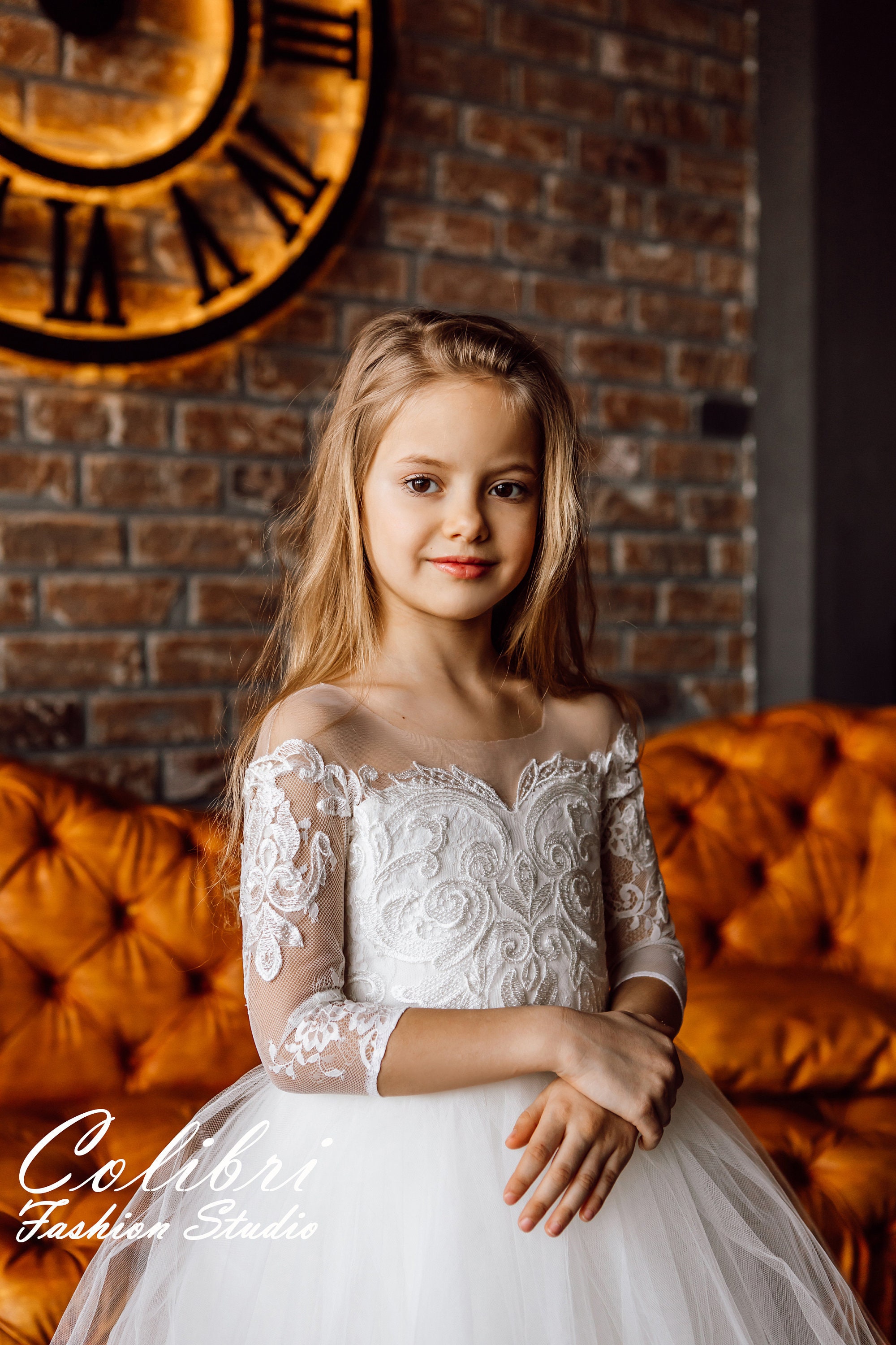tulle communion dress