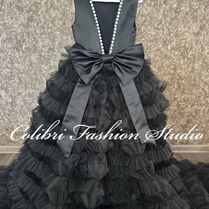 Satin girl dress Flower girl dress tulle Girl dresses train Dusty rose flower girl dress Flower girl dress tutu White girl dress