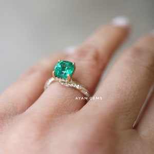 Emerald Ring, Gemstones Ring, Vintage Ring, stone Rings, Engagement Ring, 925 Sterling Silver Ring, Ring For Girls , Women&#39;s Ring,