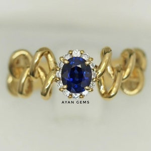 Tanzanite Ring, Gemstones Ring, Vintage Rings, Engagement Ring, 925 Sterling Silver Ring, Jewelry,  Ring for girls , Women&#39;s Ring, Gemstones