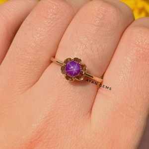 Star Cats eye Ring, Gemstones Ring, Vintage Rings, 925 Sterling Silver, Engagement Ring, Silver Rings, Ring for Girls, Womens Ring, Gemstone