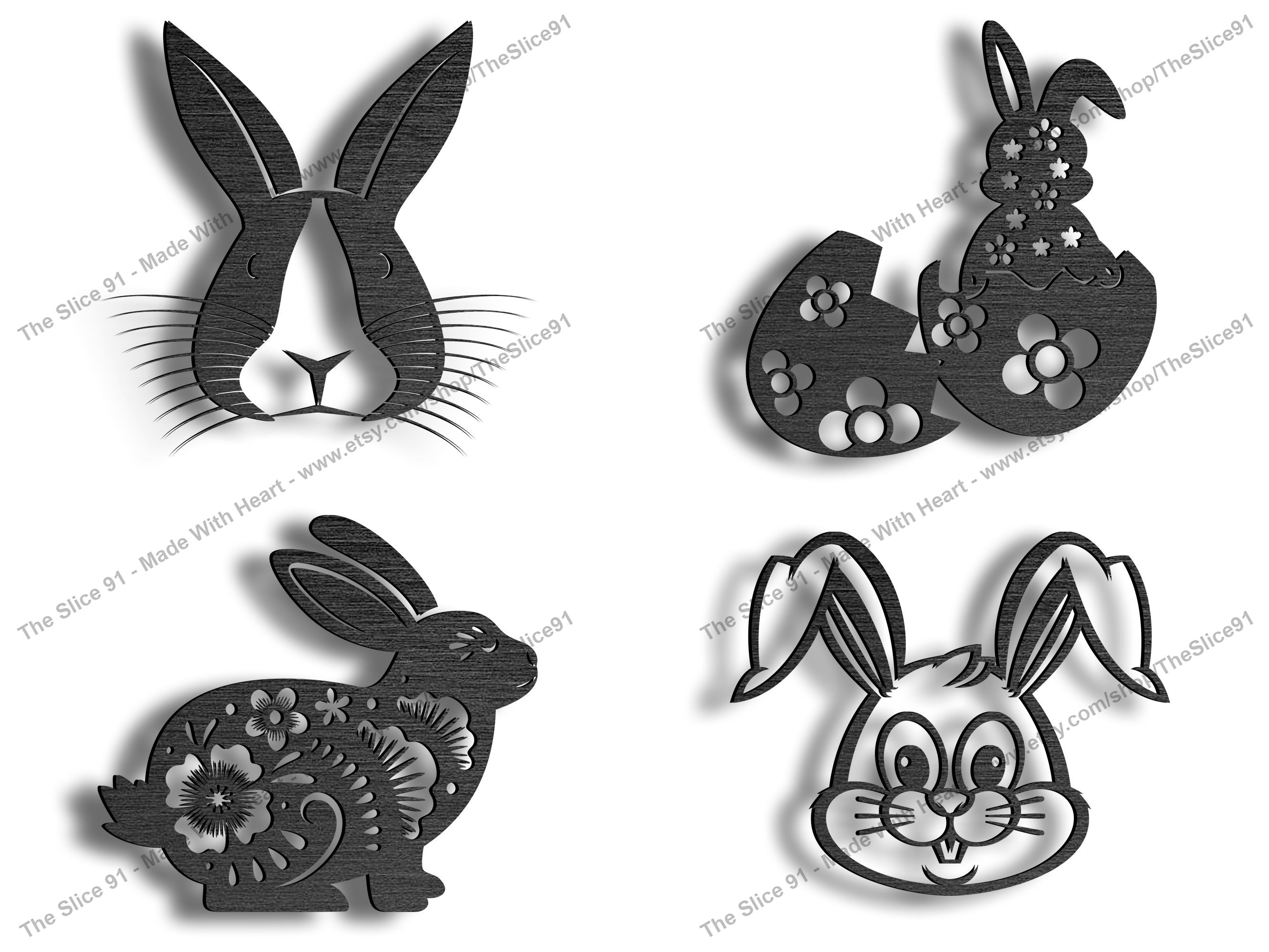 Rabbit Set Rabbit Svg Bunny Svg Rabbit Silhouette Animal - Etsy