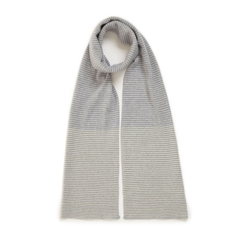 Ladies Merino Lambswool Super shops Soft Narrow Stripe Scarf Dove Grey