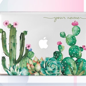 Cactus MacBook Air 13 Case MacBook Pro 13 2019 Floral Laptop Case Personalized Macbook Retina 12 Cover Macbook 15 Case Macbook Sleeve GA0005