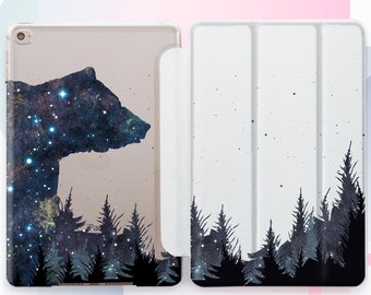 Bear iPad Pro 12.9 M1 Generation Case Stars iPad Air 5 M1 Case Nature iPad 10.2 iPad 9.7 Case Art iPad Air 4 Case 11 iPad Pro Case GA0222