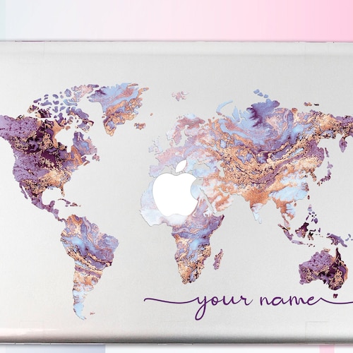 World Map Macbook Pro 16 2021 Case Macbook Pro 14 M1 Case Etsy