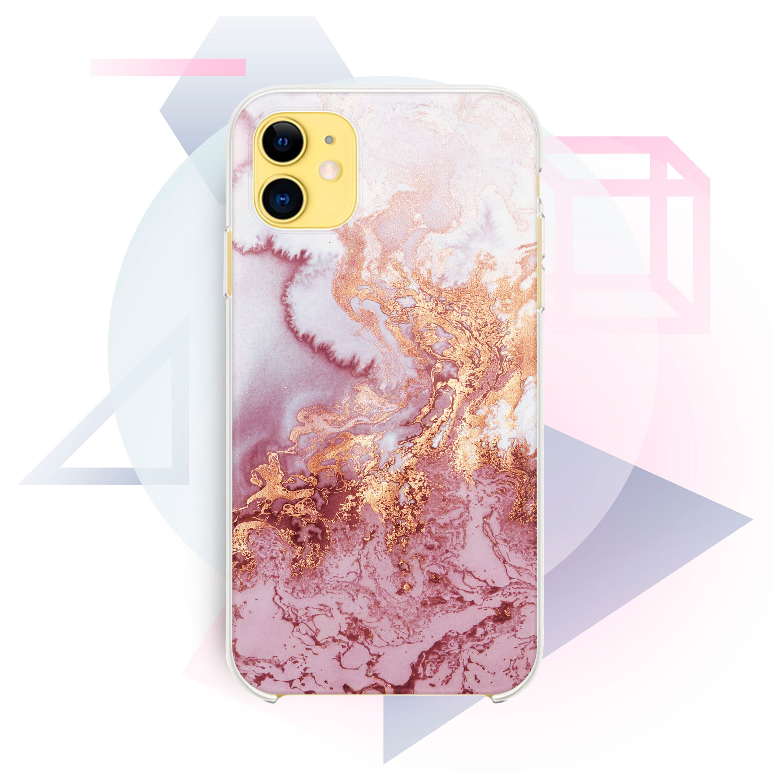 Rose Gold Marble Iphone 11 Pro Max Case Marble Iphone 11 Cover Etsy