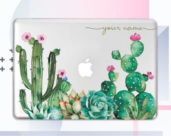 Cactus MacBook Air 13 Case MacBook Pro 13 2019 Floral Laptop Case Personalized Macbook Retina 12 Cover Macbook 15 Case Macbook Sleeve GA0005