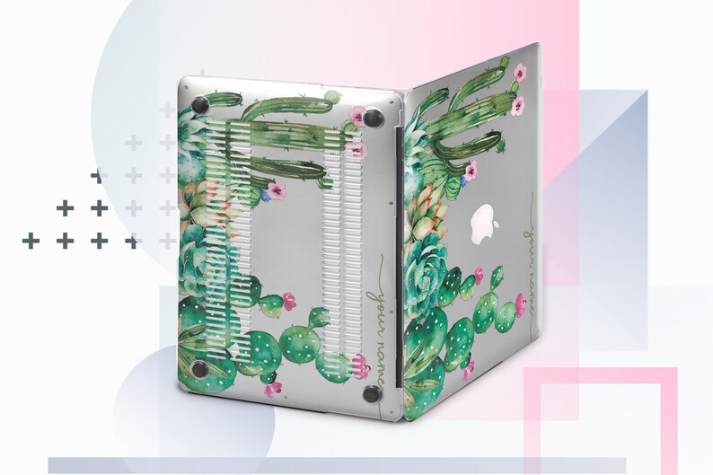 Cactus MacBook Air 13 Case MacBook Pro 13 2019 Floral Laptop Case Personalized Macbook Retina 12 Cover Macbook 15 Case Macbook Sleeve GA0005