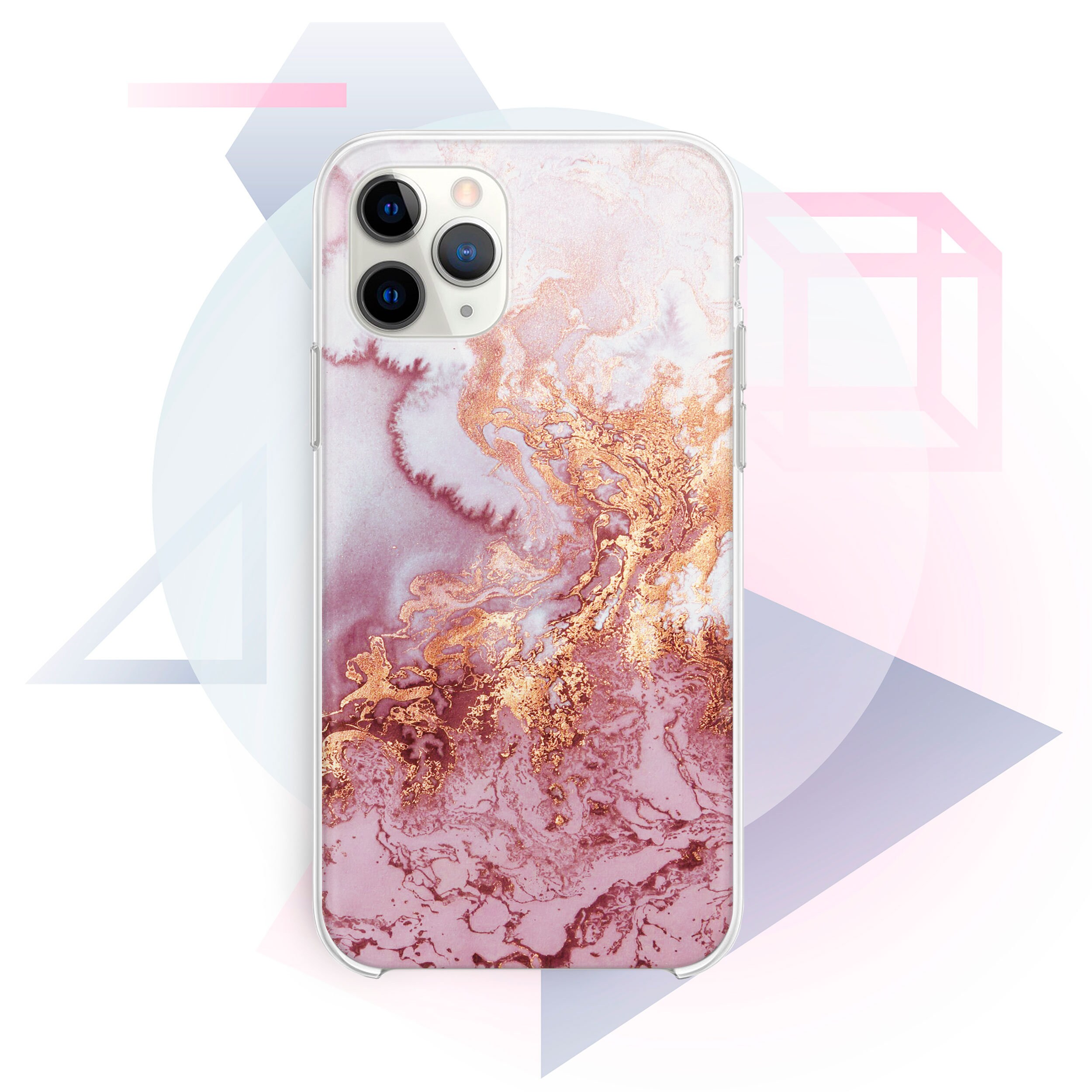 Rose Gold Marble Iphone 11 Pro Max Case Marble Iphone 11 Cover Etsy
