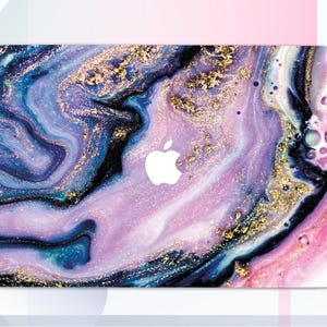 Purple Paints Macbook Pro 13 2019 Cover Purple Marble Macbook Air 13 2018 Case Mac Pro 15 Cover Oil Paints Macbook 12 Case Mac Retina GA0093