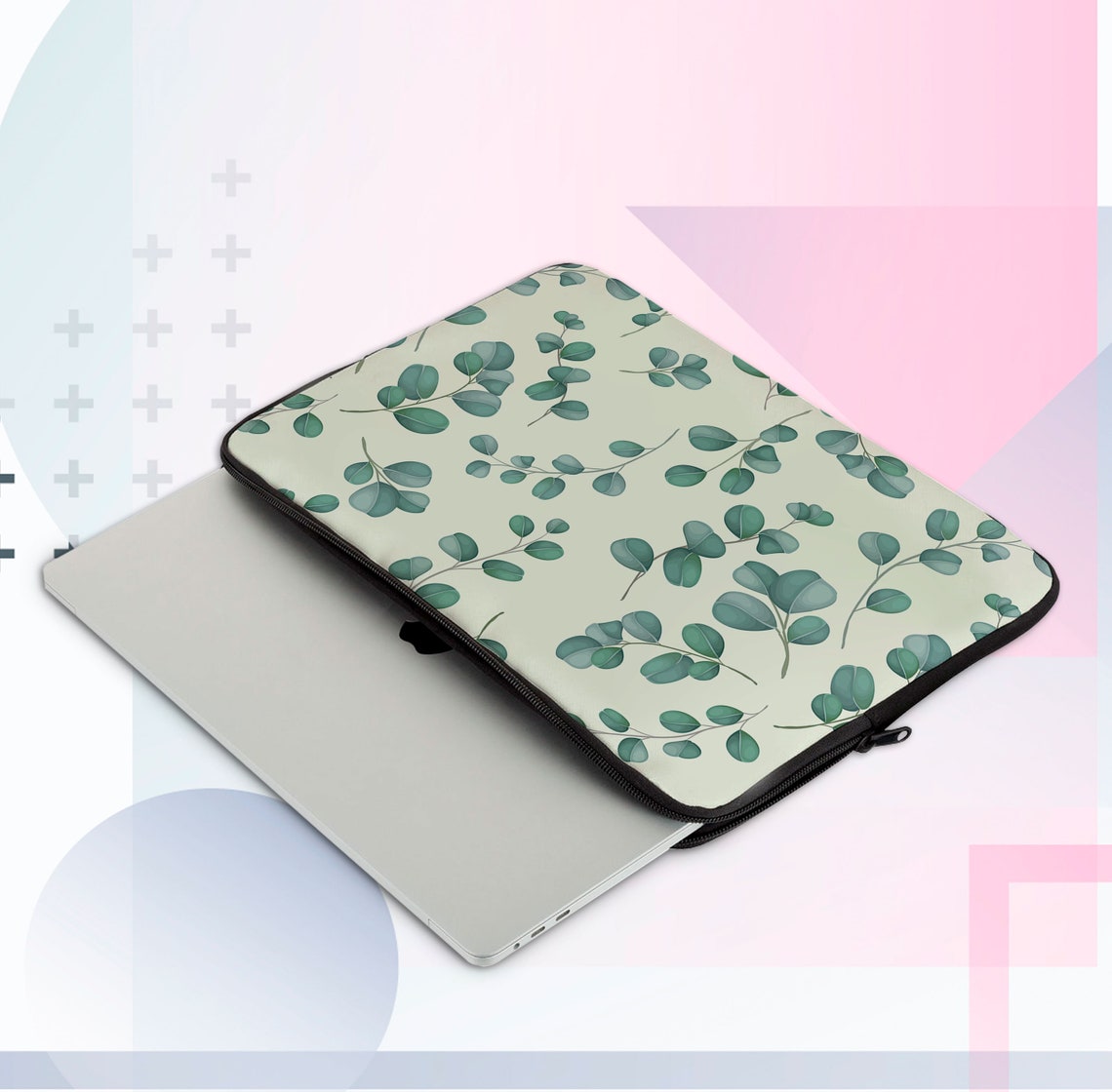 Floral Design Laptop Sleeve Herbs Laptop Sleeve 12 Inch Laptop Etsy